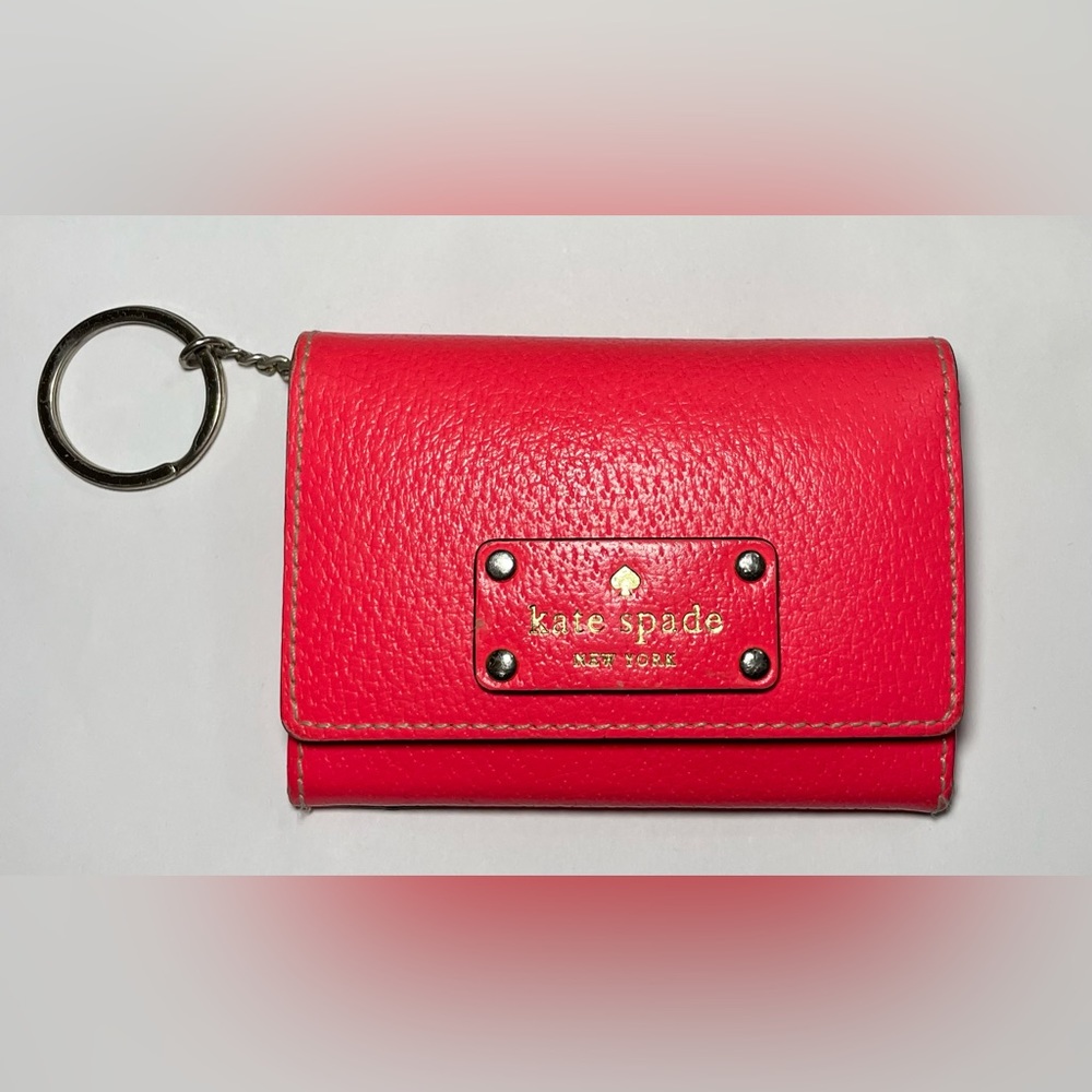 Hot Pink Kate Spade Bifold Flap Wallet